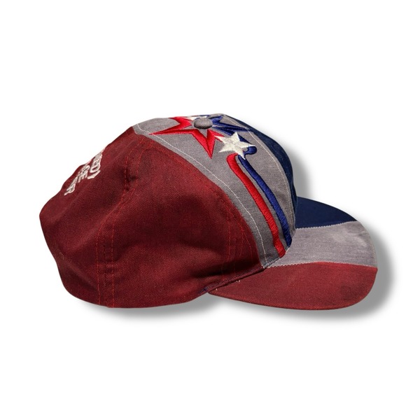 Vintage 80/90s‎ NASA Kennedy Space Center Striped Color Block Snapback Hat Cap - Picture 2 of 6